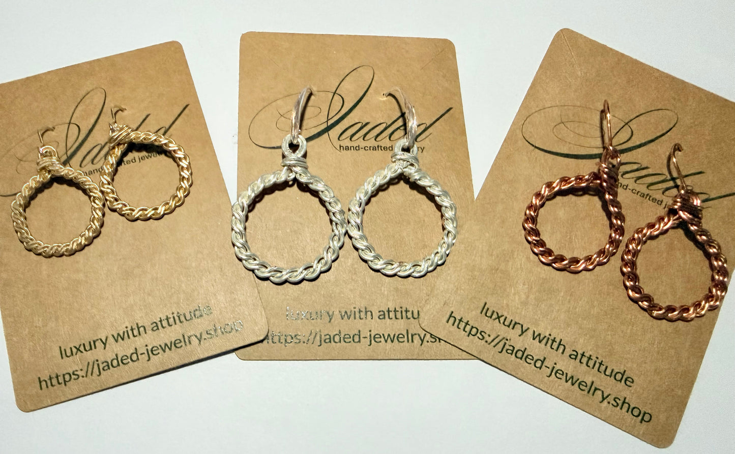 the twisted sisters hoops - Jaded Jewelry