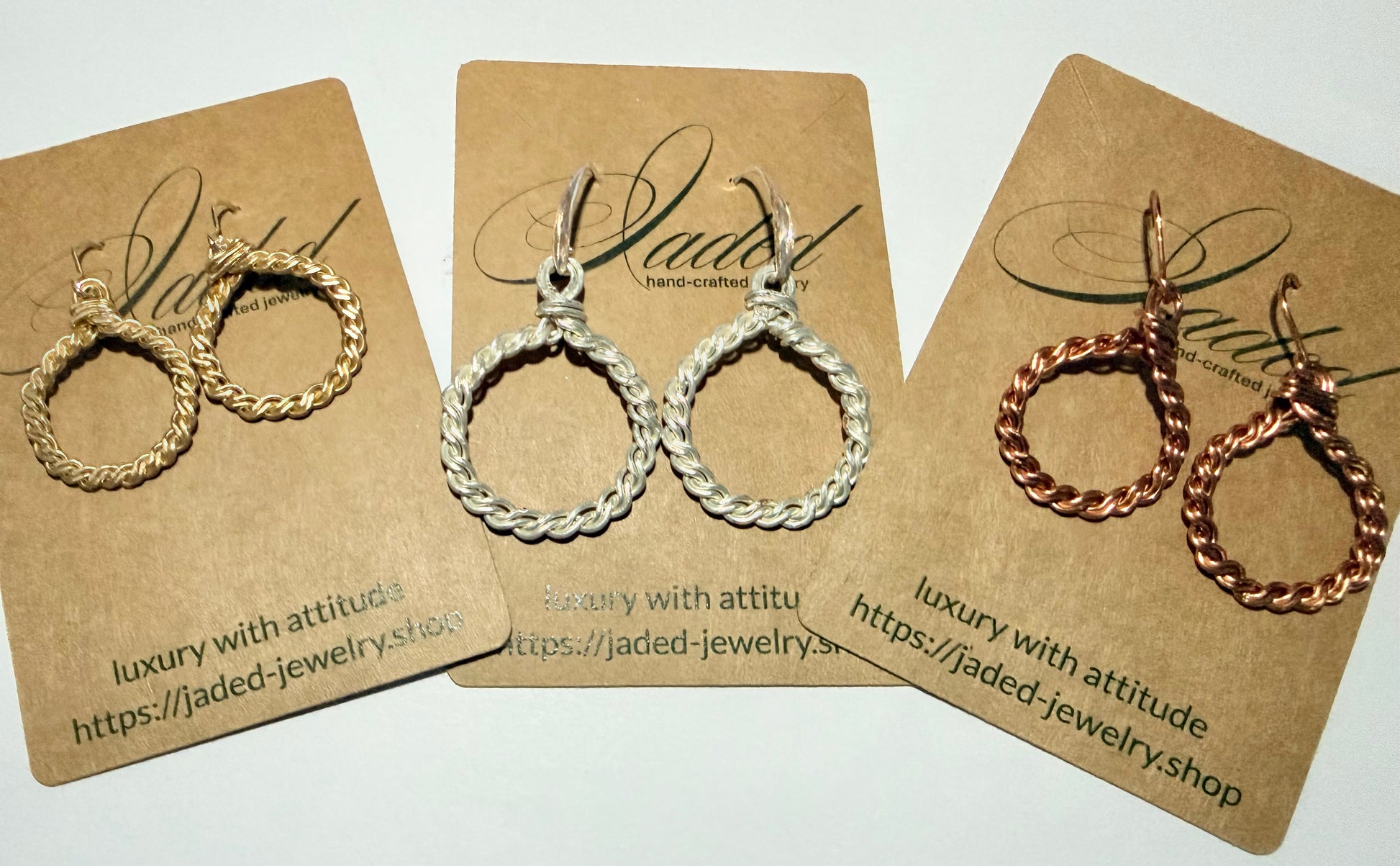 the twisted sisters hoops - Jaded Jewelry