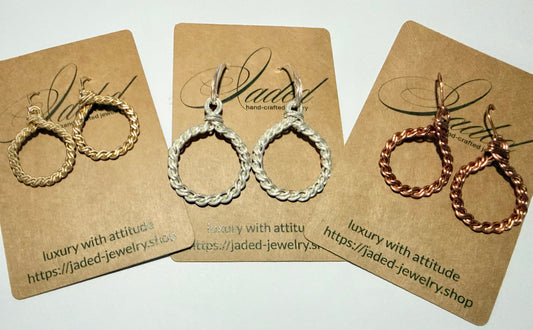 the twisted sisters hoops - Jaded Jewelry