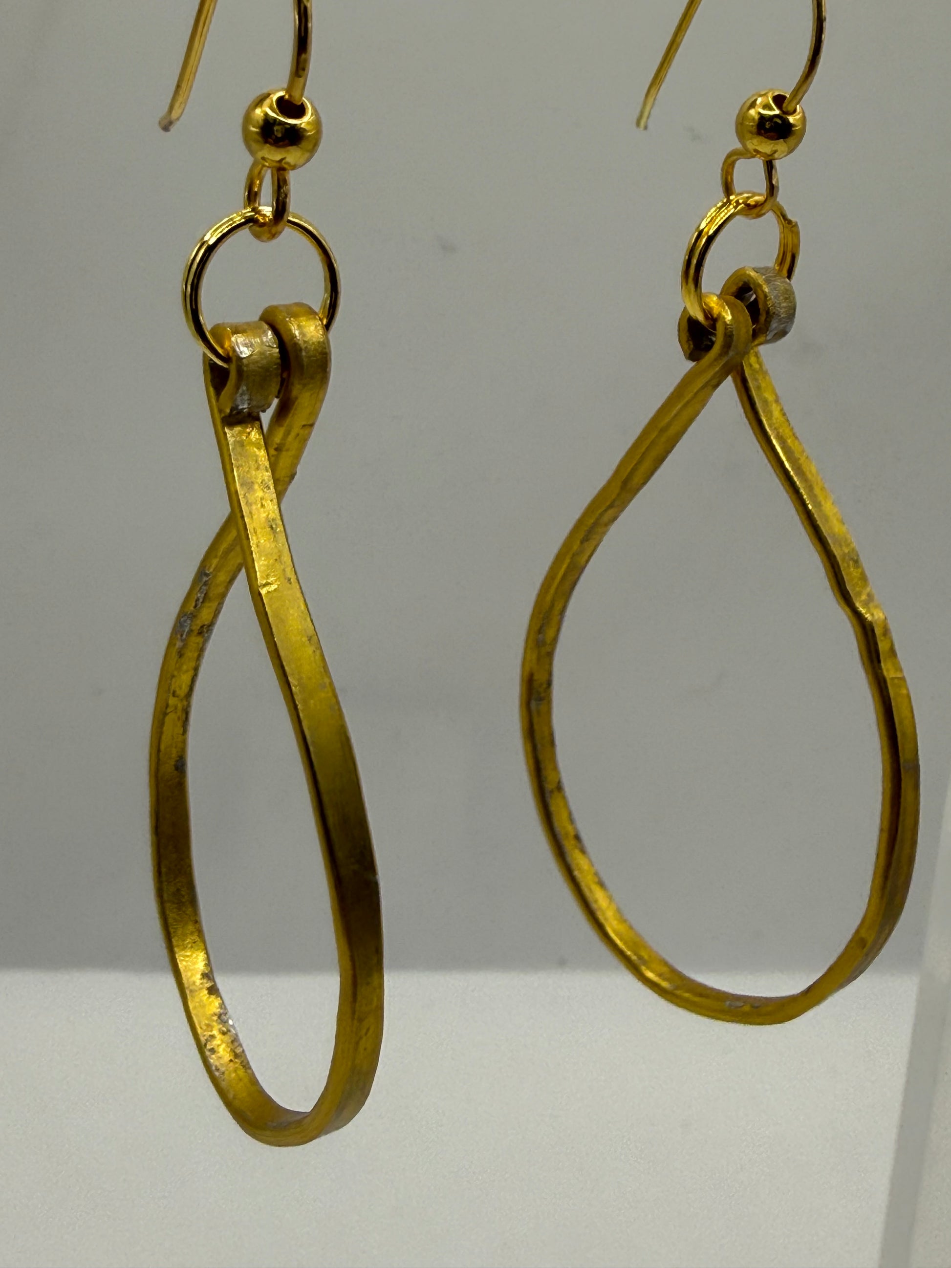 hand-hammered hoops - Jaded Jewelry