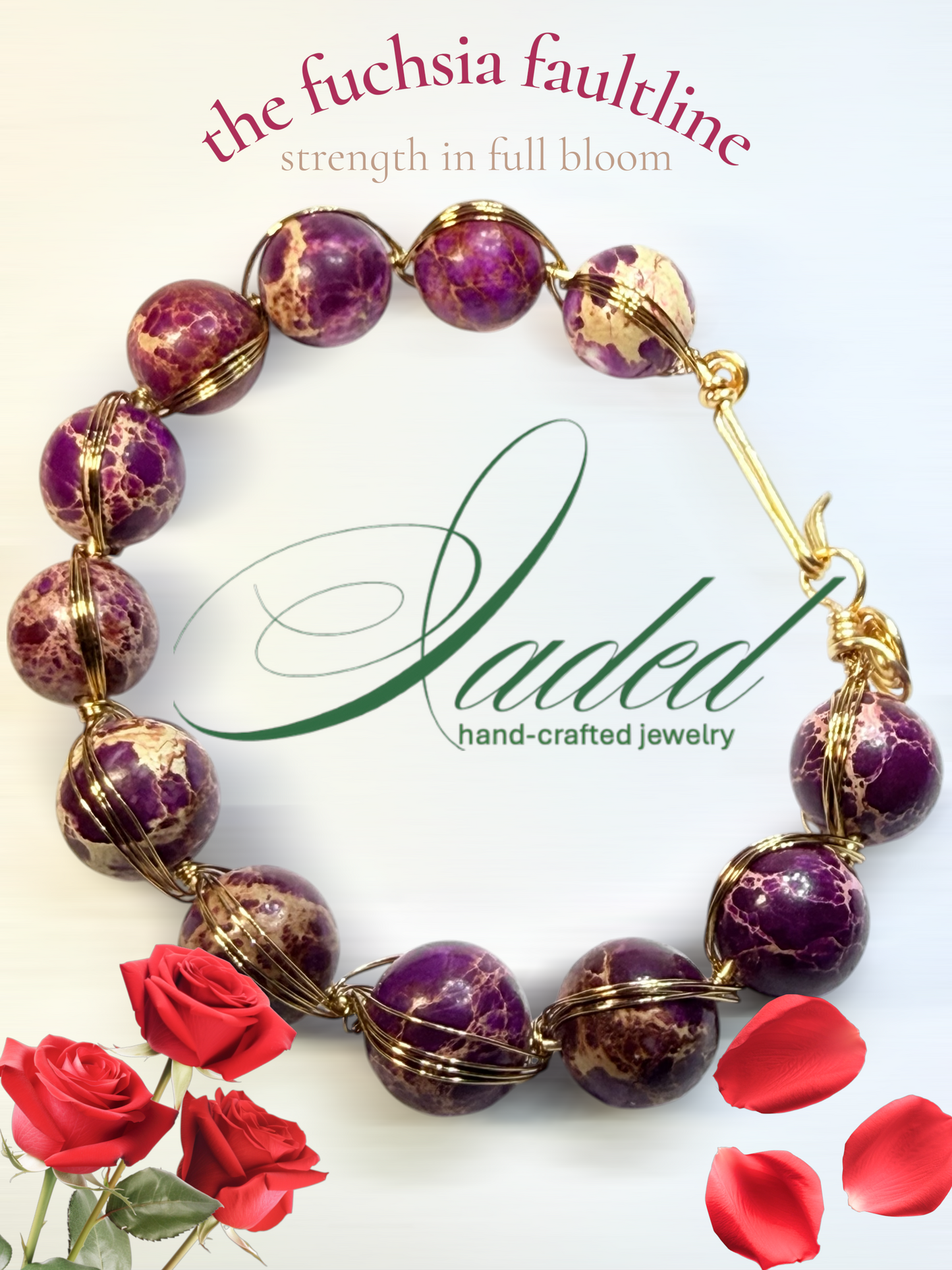 the fuchsia faultline - Jaded Jewelry