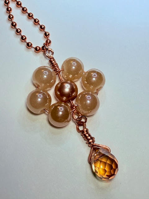 rose gold daisy dots