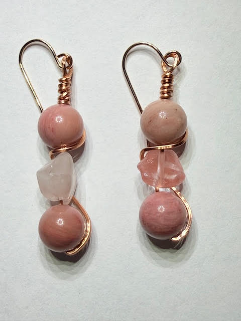 the pink lady earrings