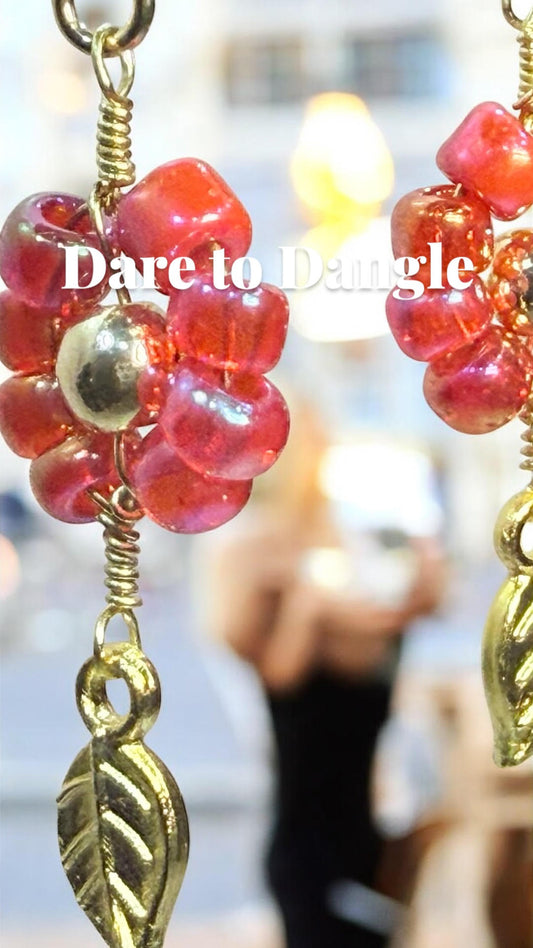 the fucshia flowers - Jaded Jewelry