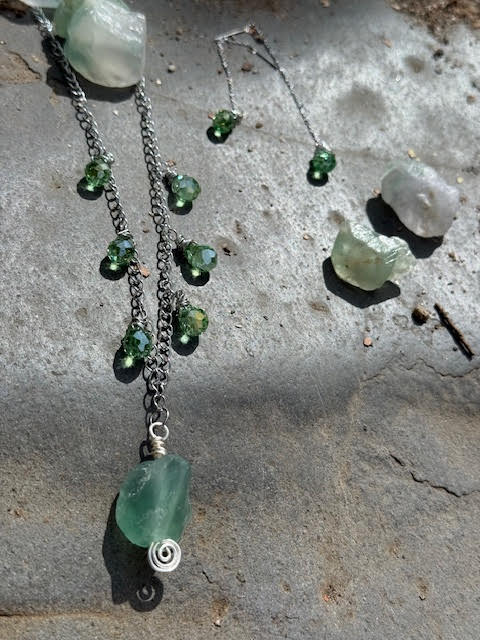 the clarity set (necklace and earrings) - Jaded Jewelry