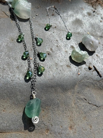 the clarity set (necklace and earrings) - Jaded Jewelry